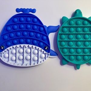 Ocean Animal Pop-its (Whale + Turtle)